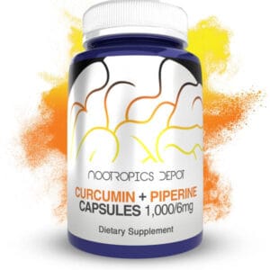 Buy Nootropics Depot Curcumin + Piperine capsules for cognitive health.