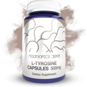 Buy L-Tyrosine Capsules online Europe, Essential amino acid precursor to dopamine and norepinephrine for focus, mental energy, and stress resilience.