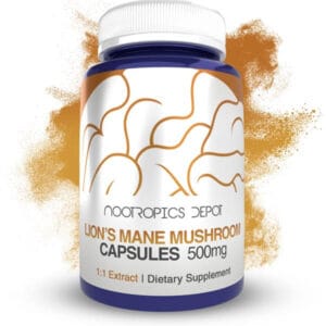 Buy Lion's Mane Mushroom 1:1 Capsules Europe, Standardized to 25% beta-glucans for cognitive function, memory support, and nerve health.